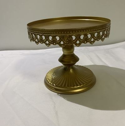 Golden Cake Stand small