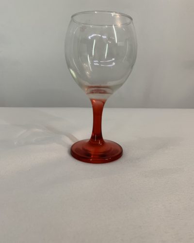 Red Stem Wine Glass
