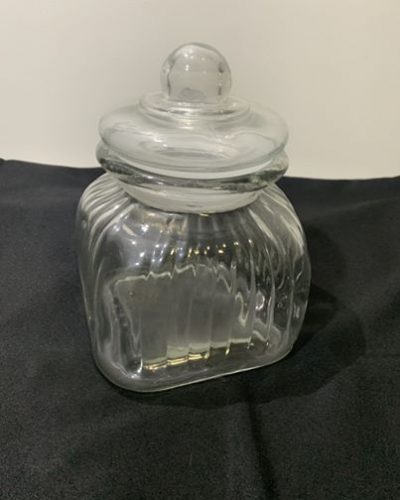 Glass Candy Jar Ripples