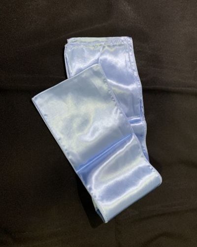 Baby Blue Satin Chair Sash