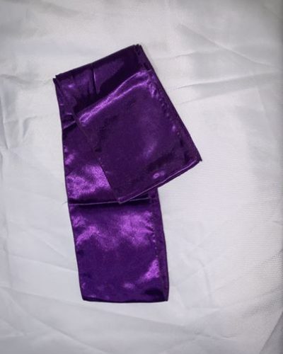 Purple Satin Chair Sash