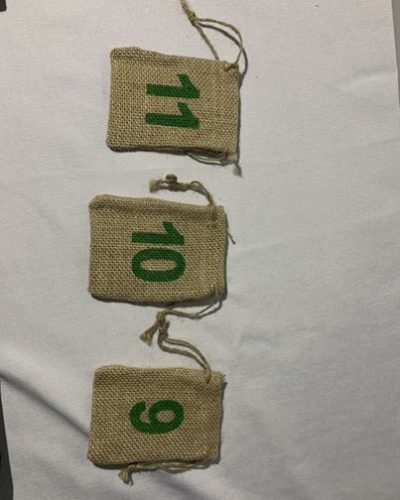 Rustic Bag Style Table Numbers