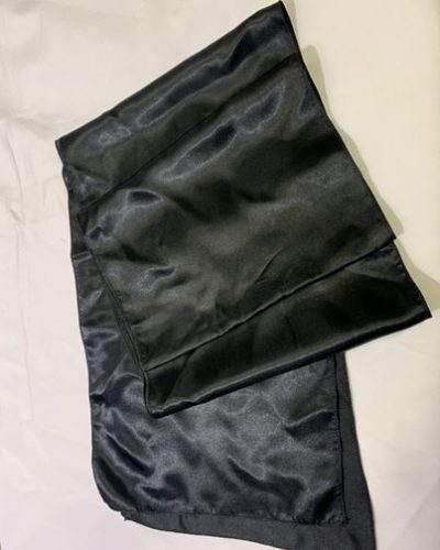 Black Satin Table Runner