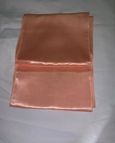 Peach Satin Table Runner