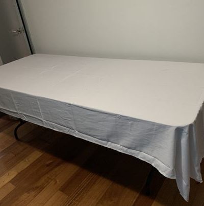 white tablecloth 1.5*2.25